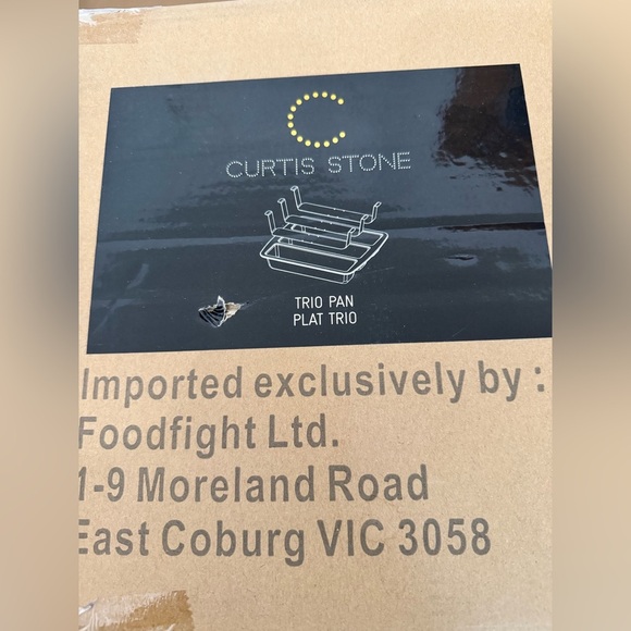 NIB Curtis Stone Dura-Pan+ Nonstick Trio Pan With Inserts 3 Channels 1 Pan - Picture 5 of 5